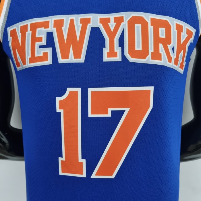 Jeremy Lin New York Knicks 75th Anniversary Swingman Jersey Blue