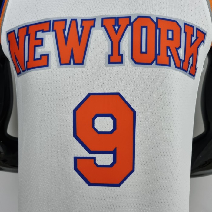 RJ Barrett New York Knicks 75th Anniversary Swingman Jersey White