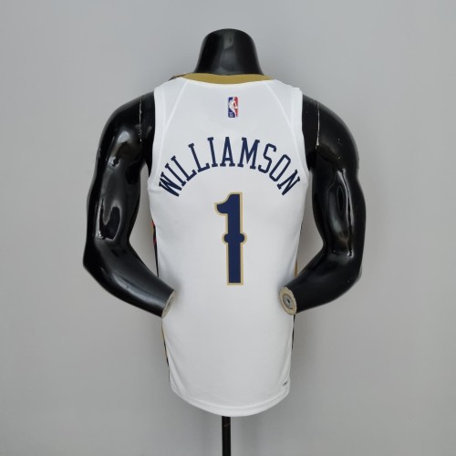 Zion Williamson New Orleans Pelicans 75th Anniversary Swingman Jersey White