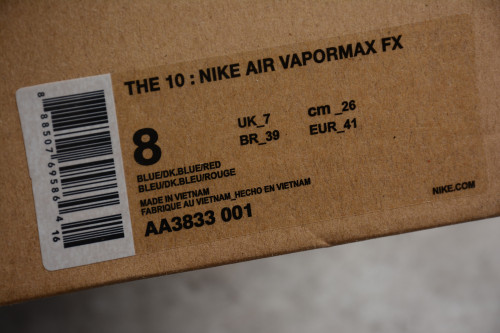 THE 10：Nike Air Vapormax FX DK. Blue Red