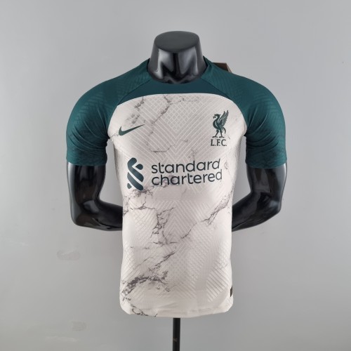 Liverpool Special Edition White and Green Player Version Jersey 22/23