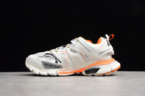 Balenciaga Tess S. Gomma Trek Low Top Sneakers Beige Orange 542023 W1GB1 9059