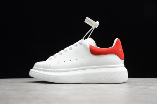 Alexander McQueen White Red Inside Heighten Sneakers