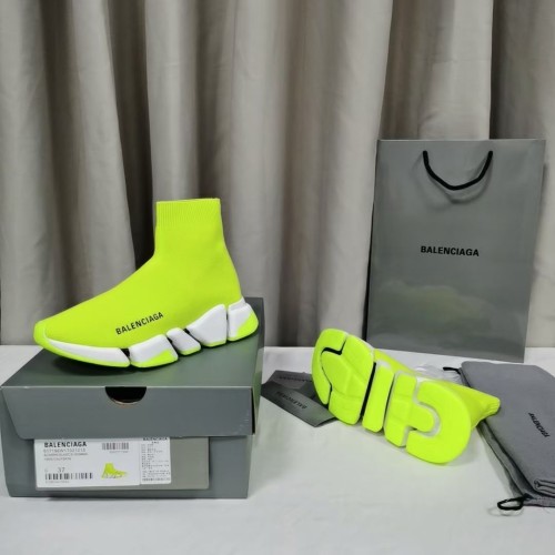 Balenciaga Speed Trainer Neon Yellow Sneakers