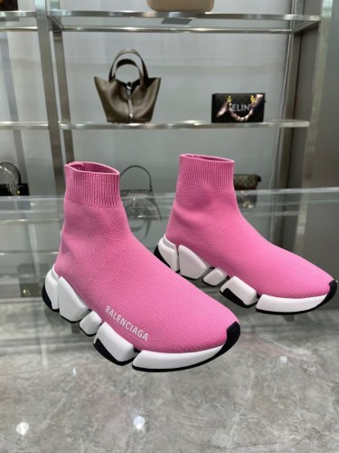 Balenciaga Speed Trainer Pink Sneakers