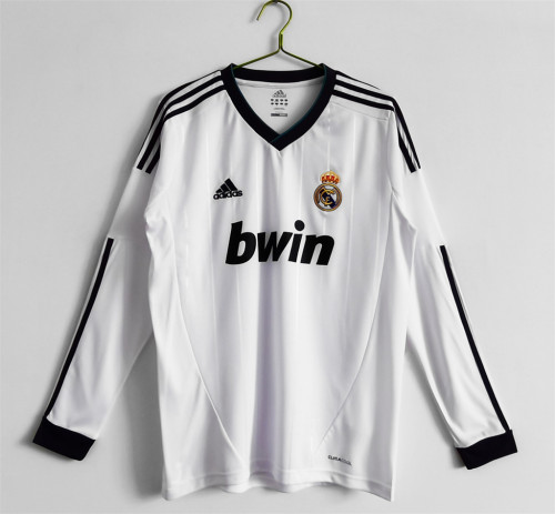 Real Madrid Home Long Sleeve Retro Jersey 2012/13
