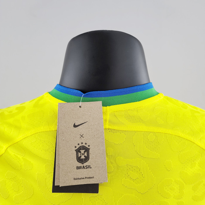 Brazil Home Player Version Man Jersey 2022