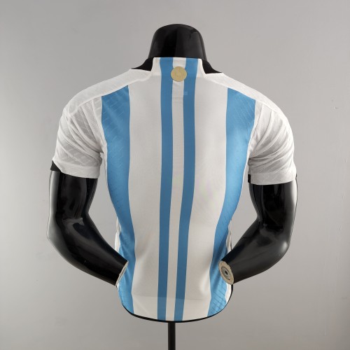 Argentina 2022 World Cup Home Player Version Man Jersey