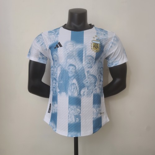 Argentina 2022 World Cup Winners Commemorative Edition Player Version Man Jersey