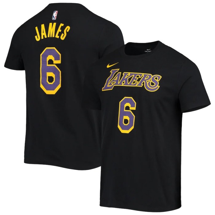 LeBron James Los Angeles Lakers Casual T-shirt Black 2023