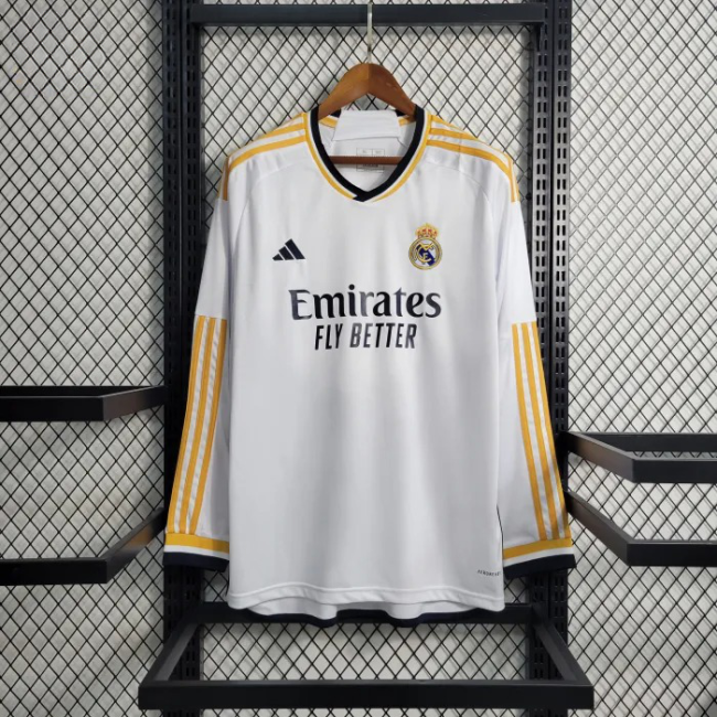 Real Madrid Home Man Long Sleeve Jersey 23/24