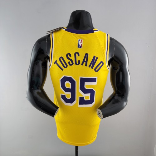 Juan Toscano-Anderson Los Angeles Lakers 75th Anniversary Swingman Jersey Yellow