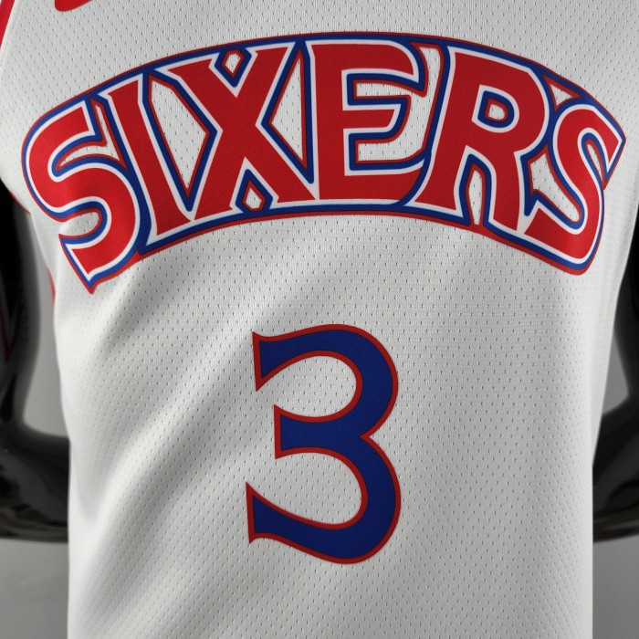 Allen Iverson Philadelphia 76ers Swingman White Jersey