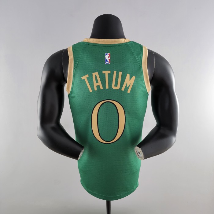 Jayson Tatum Boston Celtics Platinum City Edition Green Swingman Jersey 2020