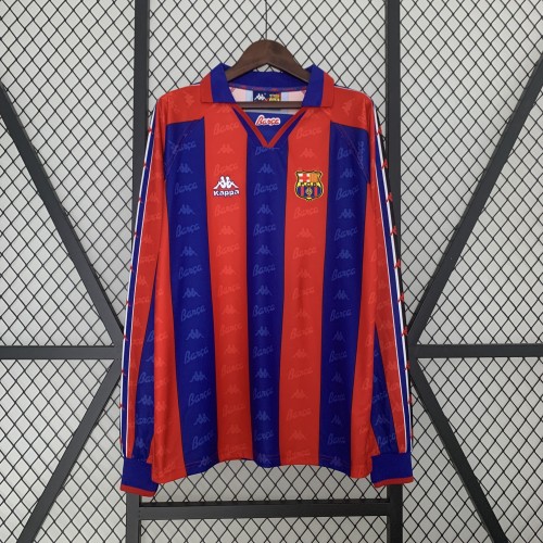 Barcelona Home Long Sleeve Retro Jersey 1996/97