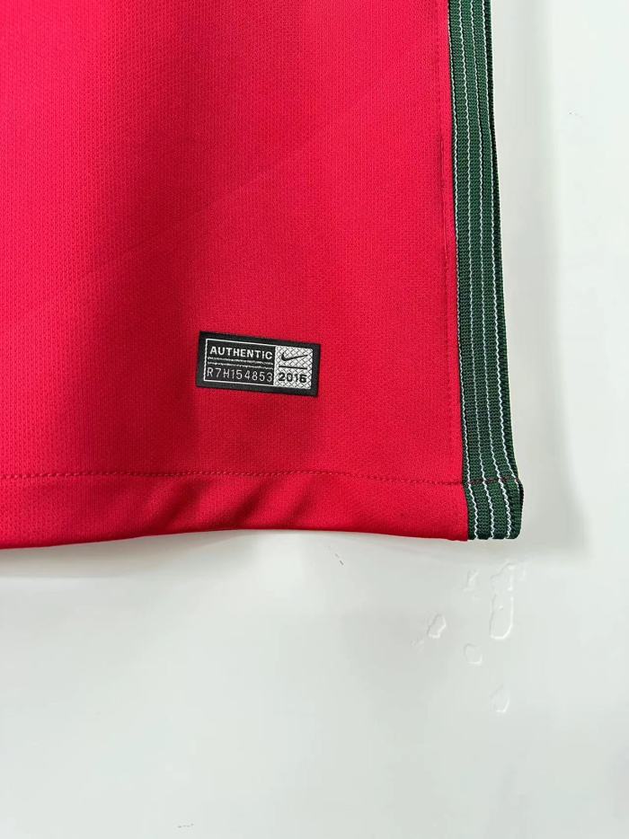 Portugal Retro Home Long Sleeve Jersey 2016