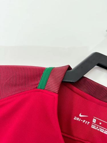 Portugal Retro Home Long Sleeve Jersey 2016