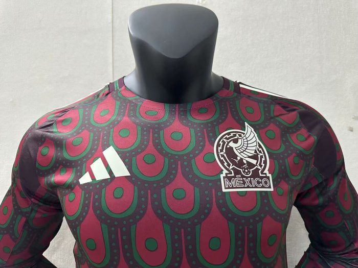 Mexico 2024 Copa America Home Player Version Long Sleeve Jersey