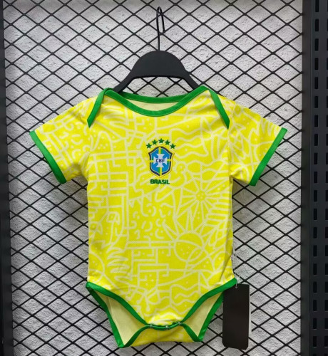 Brazil 2024 Copa America Home Baby Jersey