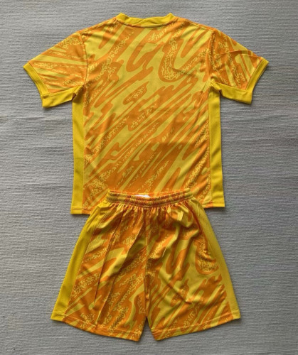 Netherlands Euro 2024 Yellow Goalkeeper Kids Suit