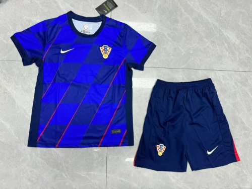 Croatia Euro 2024 Away Kids Suit