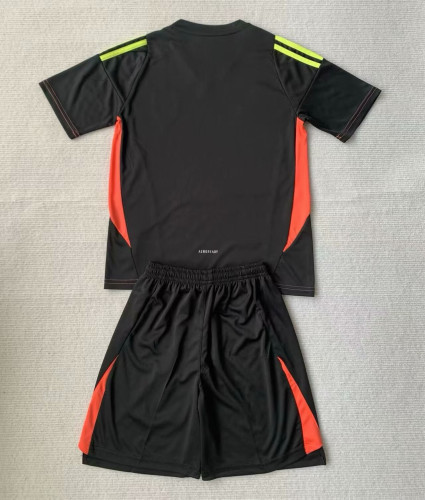 Spain Euro 2024 Black Goalkeeper Kids Suit
