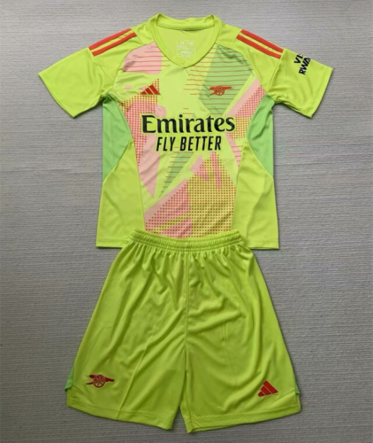 Arsenal Green Goalkeeper Kids Jersey 24/25