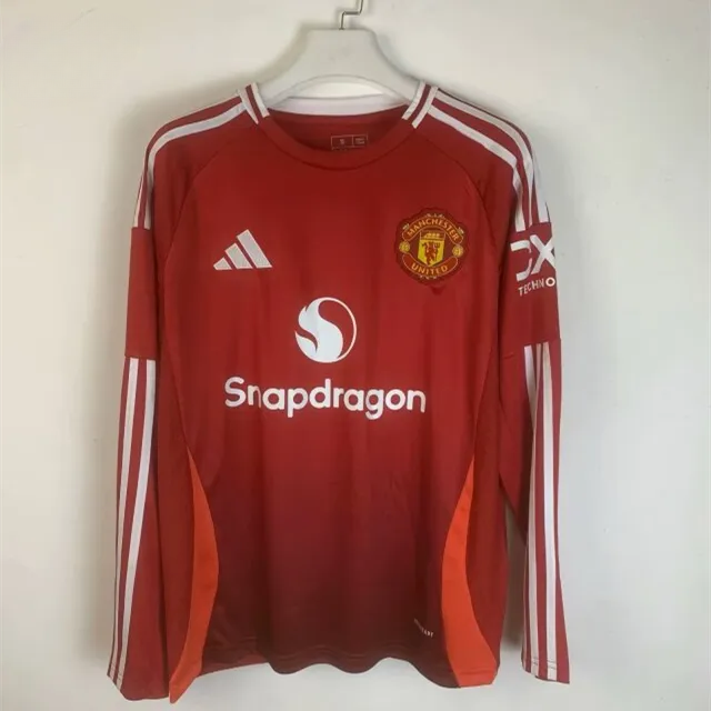 Manchester United Man Home Long Sleeve Jersey 24/25