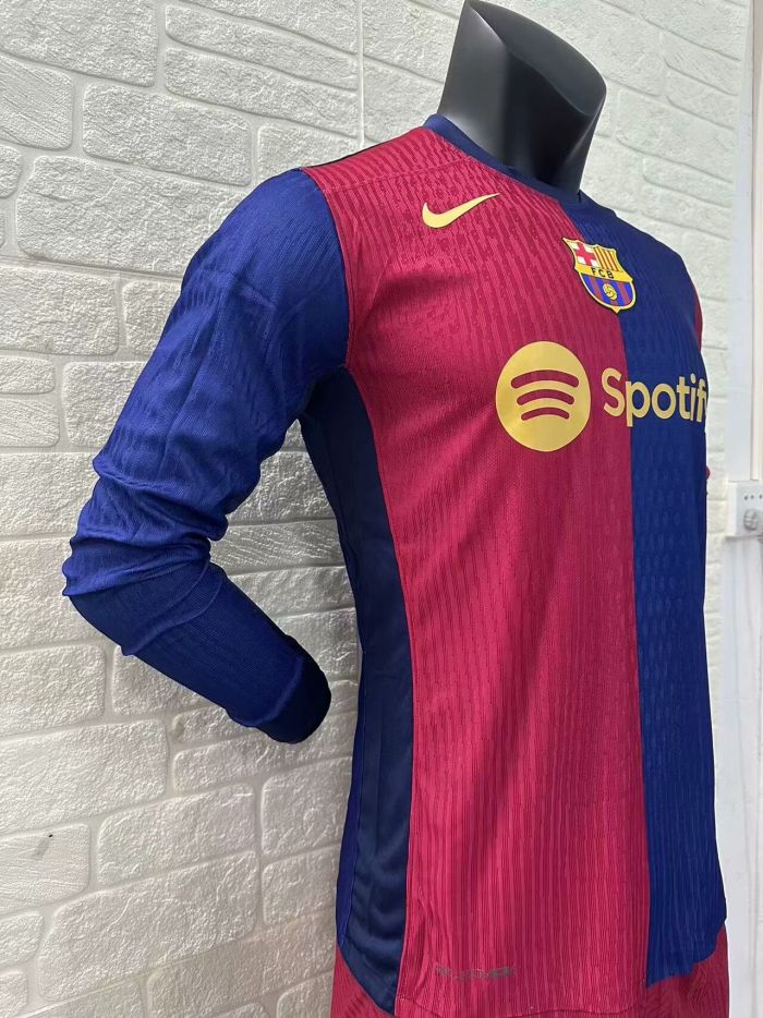 Barcelona Home Player Long Sleeve Jersey 24/25