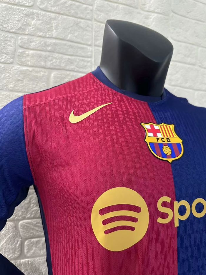 Barcelona Home Player Long Sleeve Jersey 24/25