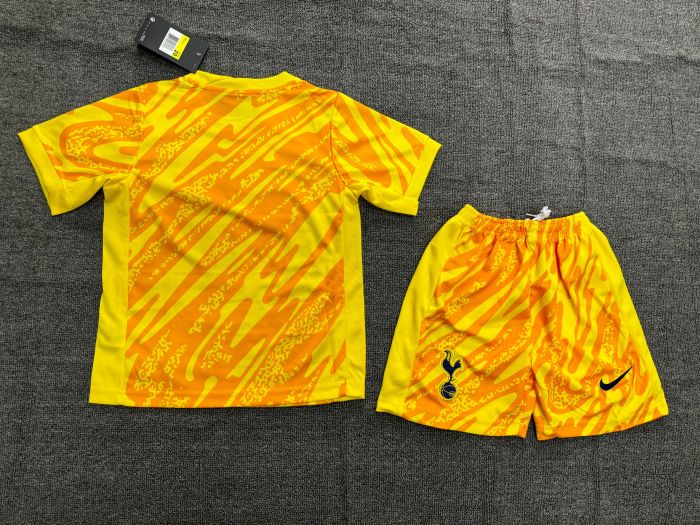 Tottenham Hotspur Yellow Goalkeeper Kids Suit 24/25