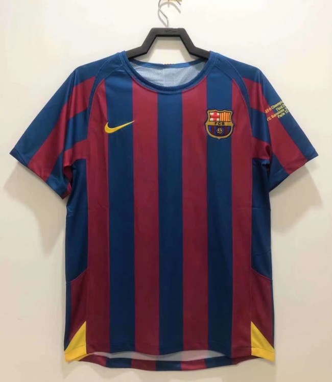 Barcelona Home Retro Jersey UCL Final 2006