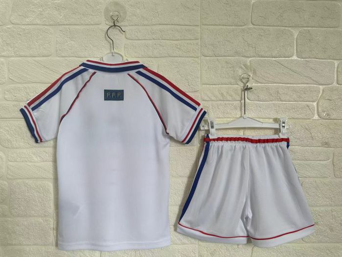 France Away Retro Kids Suit 1998