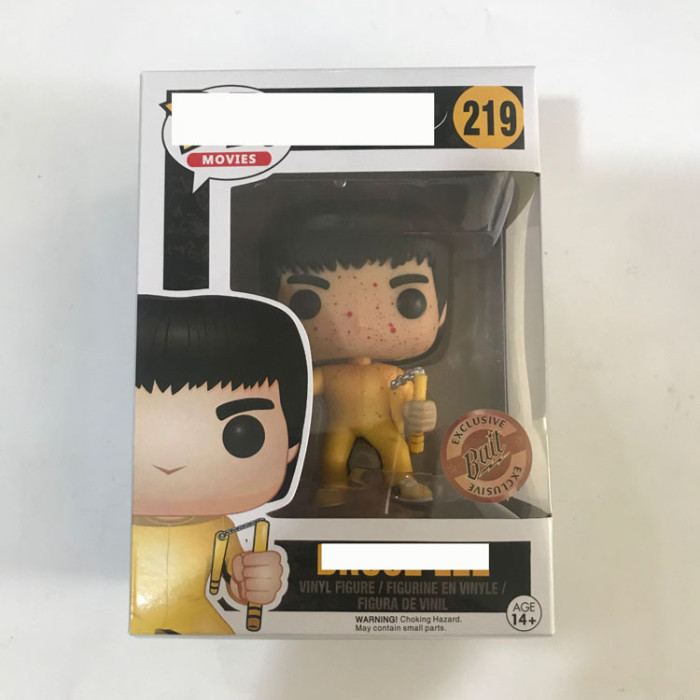 Blood face Bruce lee Yellow  action figures toy for collection model