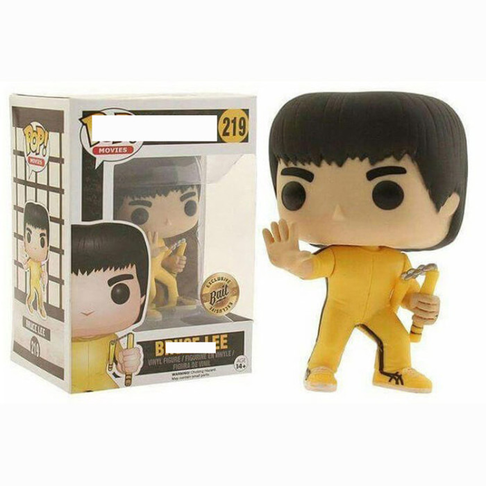 Bruce lee Yellow  action figures toy for collection model  #219