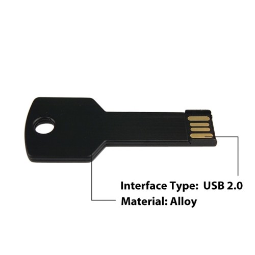 New 64GB USB Flash Drive Metal Key Pendrive 32g 16g 8g 4g Waterproof Pen Drive USB2.0 Memory Stick USB Flash Custom Metal