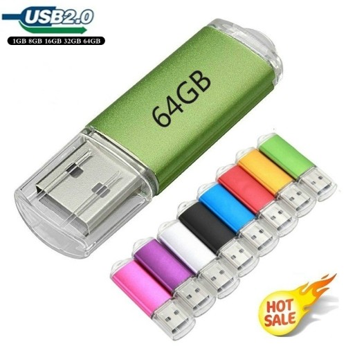 New USB 2.0 64GB USB Flash Drive 4GB 8GB 16GB 32GB Pen Drive Thumb Storage Colorful U Disk