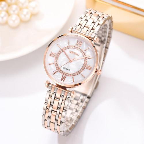cwp 2021 Selling Gold Quartz Watch Fashion Temperament Simple Watches Classic Alloy Steel Band Ladies Wristwatches