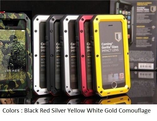 Extreme Case Gorilla Glass Metal full Cover For iphone X 8 7 6 5