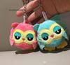 10P OWL 9CM key chain toys Plush Stuffed animal owl TOY small Pendant dolls Wedding Party Gift Plush Toys for kids