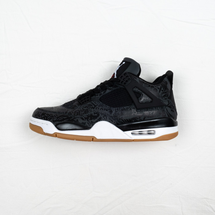 4's Retro Laser Black Gum