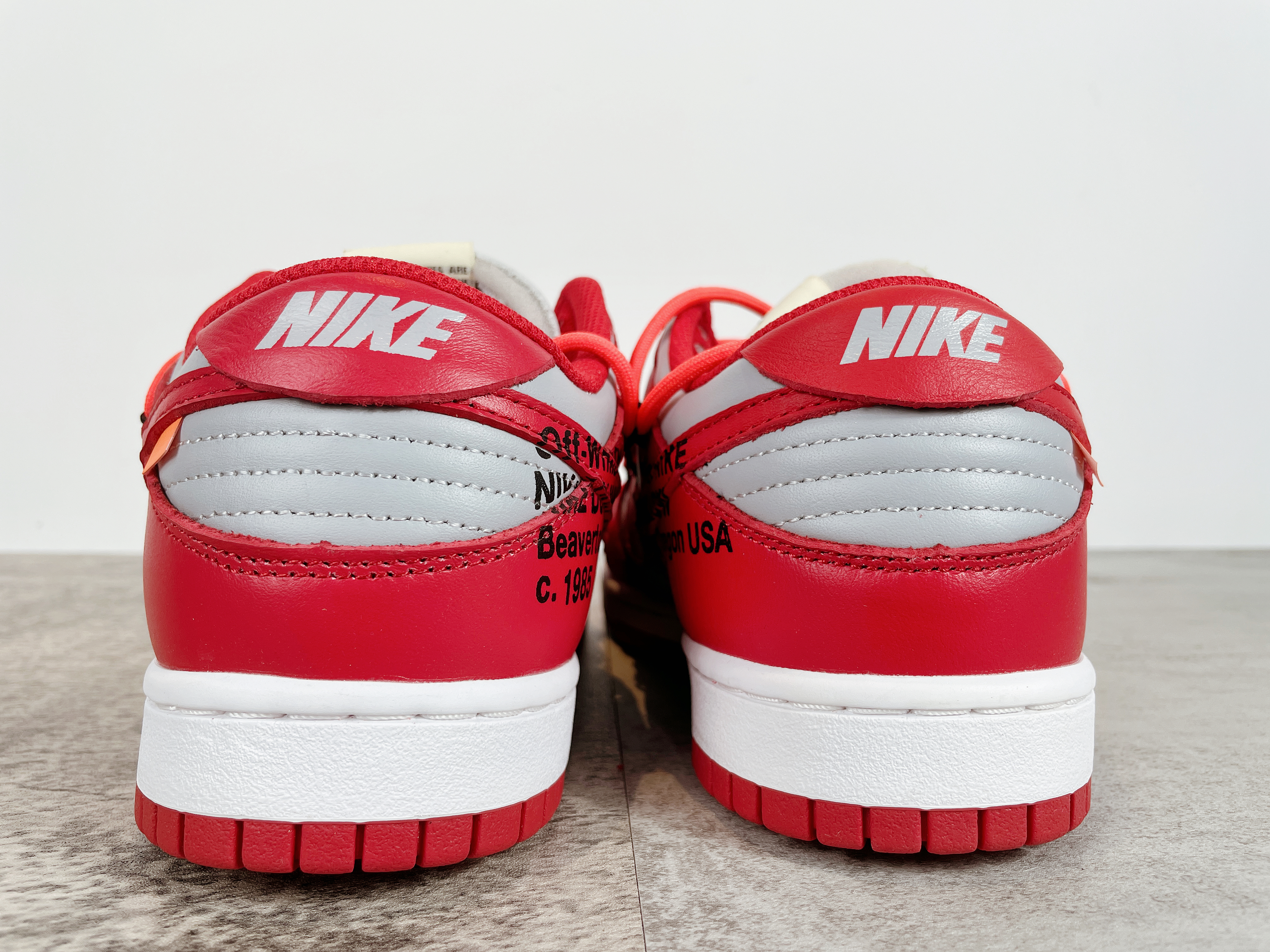 OWx Futura x SB Dunk University Red