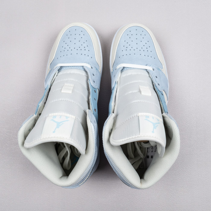 1's Mid Mixed Textures Blue
