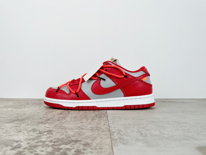 OWx Futura x SB Dunk University Red