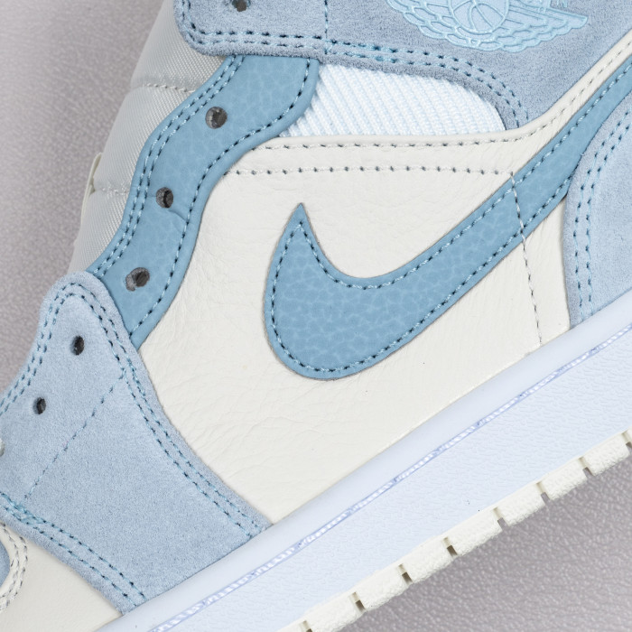 1's Mid Mixed Textures Blue