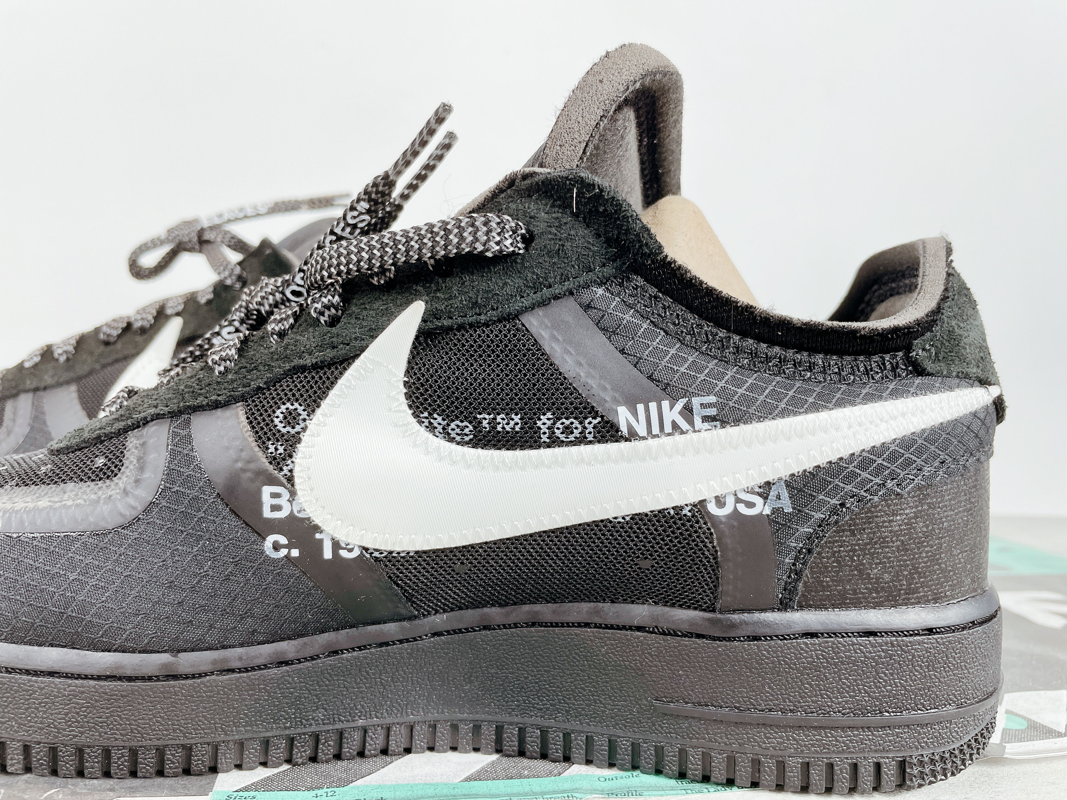 AF 1 Low OW Black White