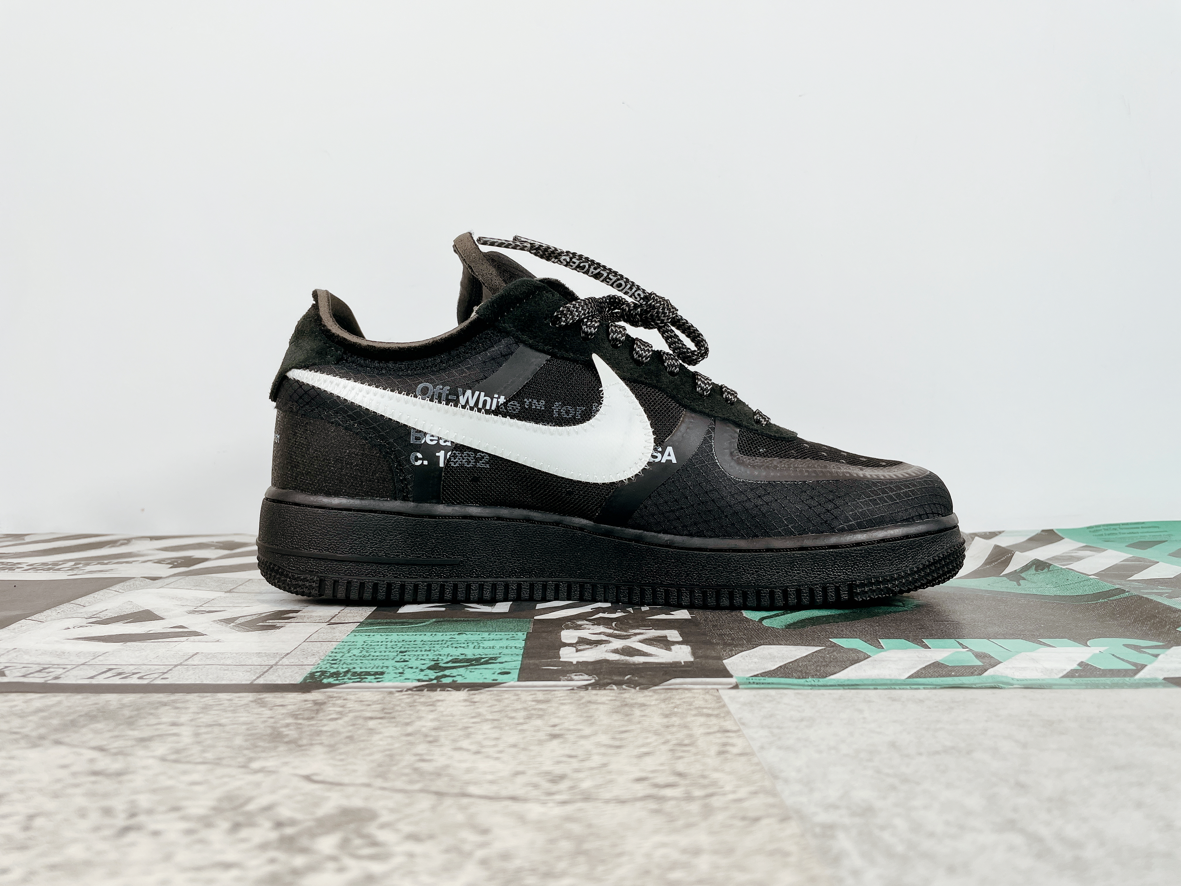 AF 1 Low OW Black White
