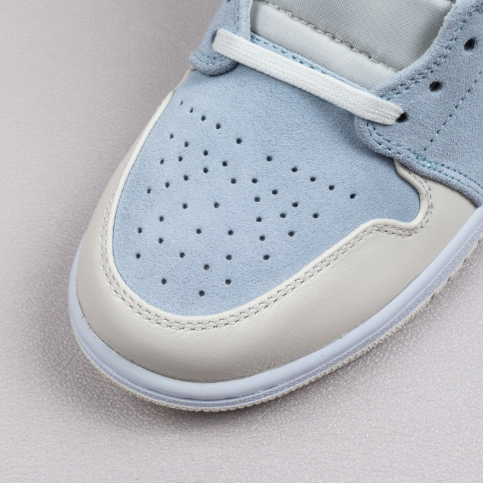 1's Mid Mixed Textures Blue