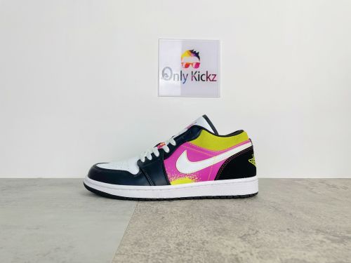 1's Low Black Active Fuchsia Cyber​​