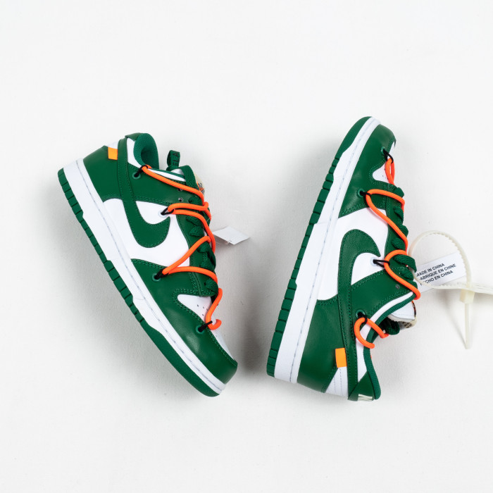 OW x Futura x SB Dunk Pine Green